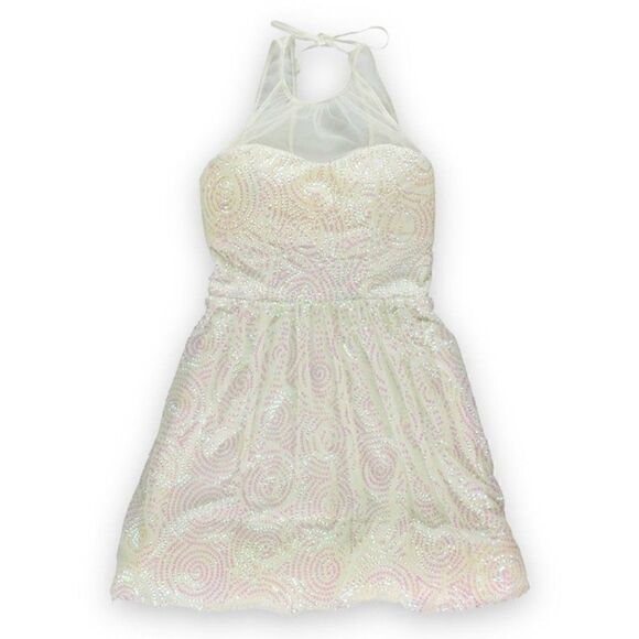 Ruby Rox Womens Sequined Party Pleated Dress - Picture 1 of 11